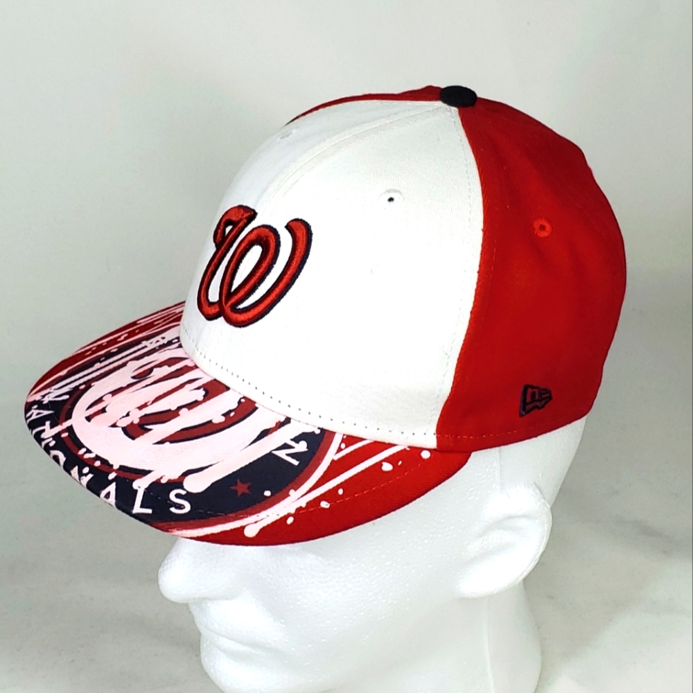Washington Nationals New Era 5950 Fitted Hat Cap 2012 MLB 6 5/8 Flat Bill, Rare.